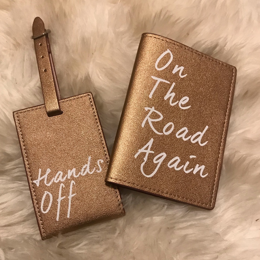 New Rose Gold Luggage Tag  Passport Book